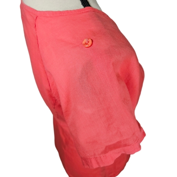 Go Silk Button Down Cotton Shirt, Red, Small - Picture 2 of 10